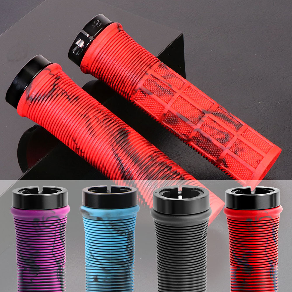 Commuter Bike Lock - VXM TPE Handlebar Grips MTB Lock-on