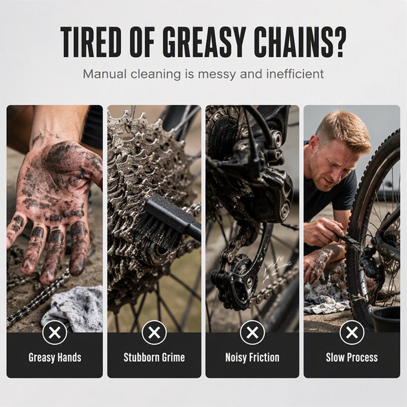 Cycling Commute - Bicycle Chain Cleaner Cycling Drivetrain Maintenance