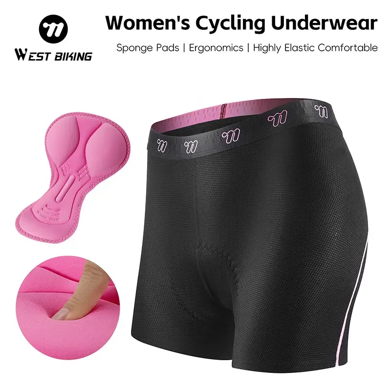 Cycling Shorts For Commute - WEST BIKING Women Cycling Underwear Padded