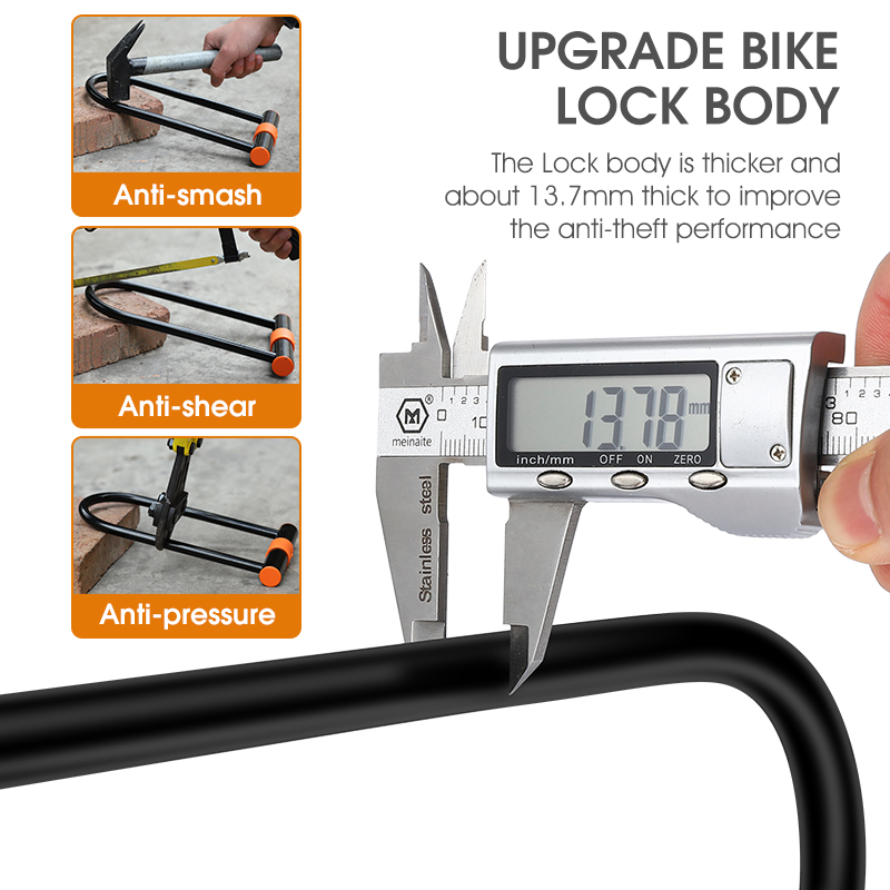 WEST BIKING Carbon Steel Bike  - огляд і ціна U Lock Heavy Duty