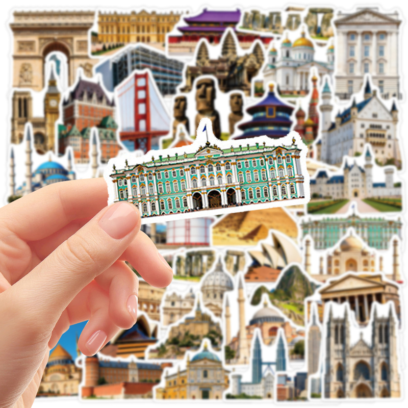 50PCS Famous City Landmark Tra - огляд і ціна Commuting By Bike
