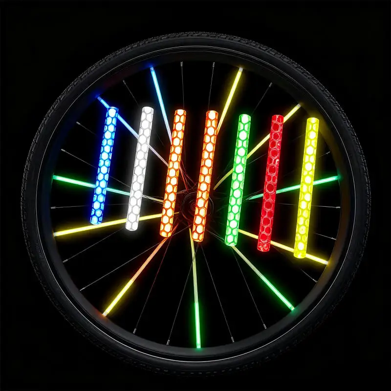 Colorful Bike Wheel Spoke Refl - огляд і ціна Spoke Reflector Set