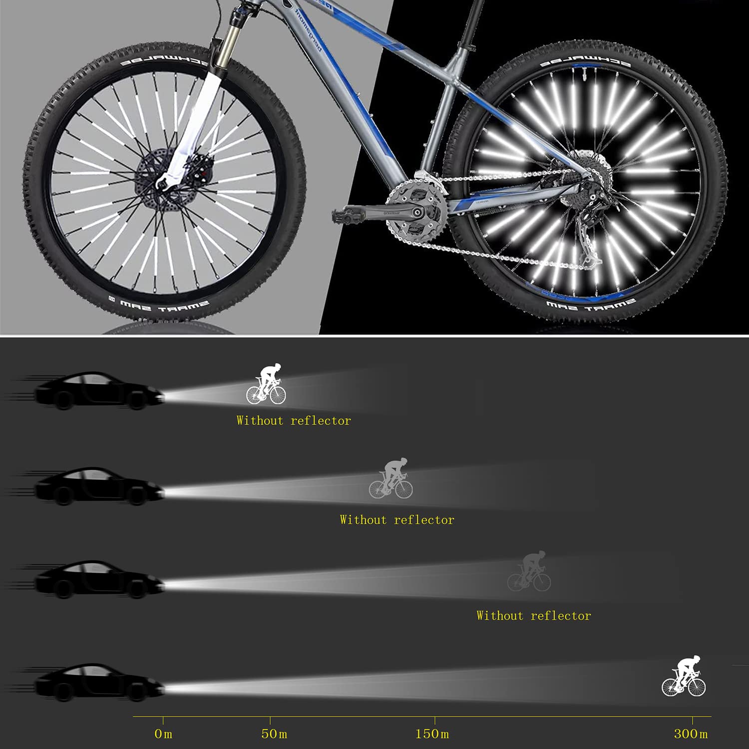 36Pcs Bicycle Spoke Reflectors - огляд і ціна Spoke Reflector Set
