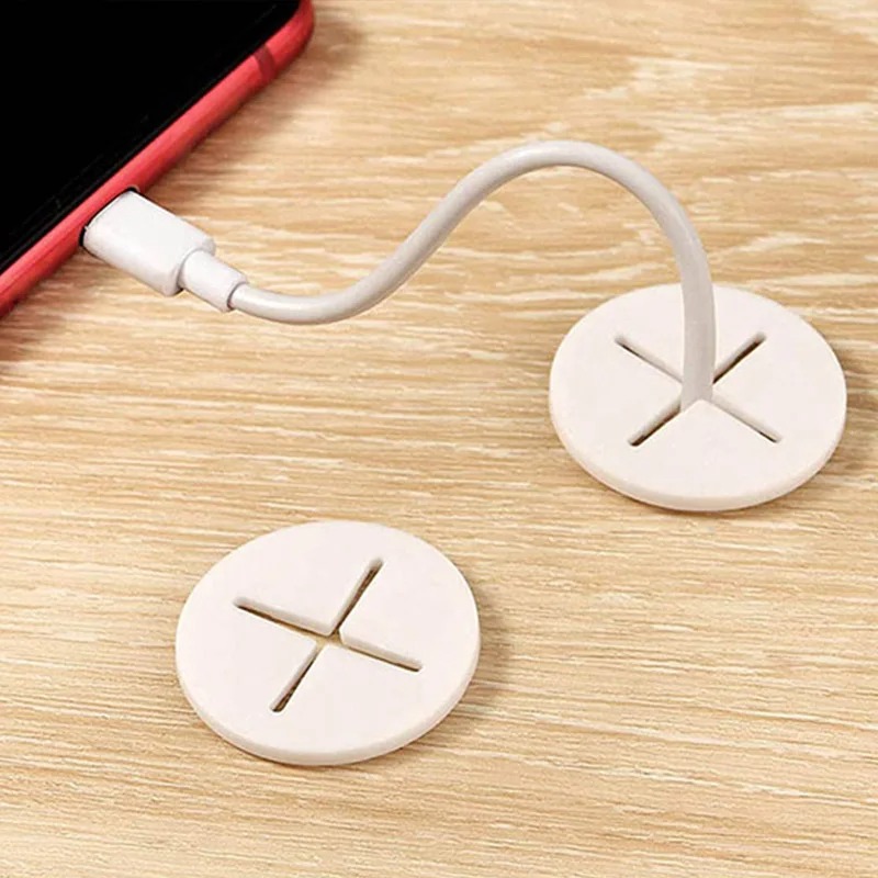 5PCS  Flexible Rubber Round Ca - огляд і ціна Cable Lock Flexible