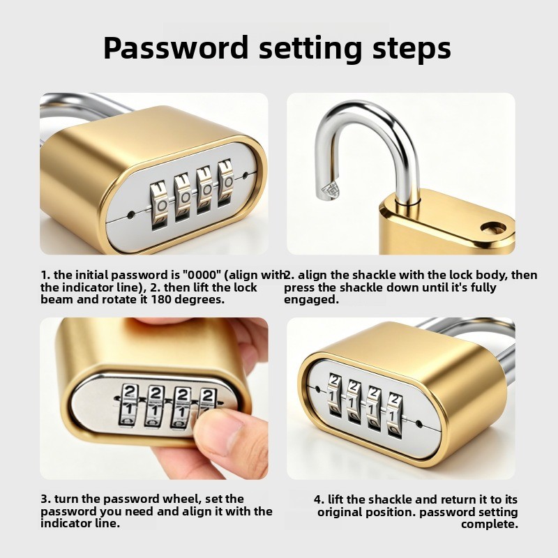 4-Digit Combination Lock Water - огляд і ціна U Lock Heavy Duty
