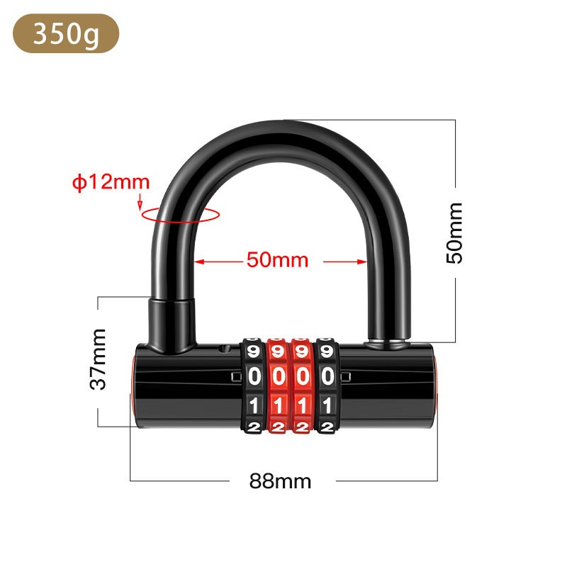 Extended U-shaped Anti-theft C - огляд і ціна U Lock Heavy Duty