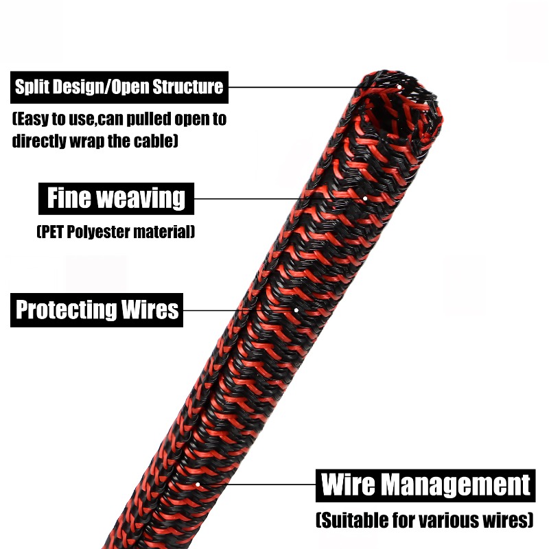 3/5/10m PET Cable Sleeve Self- - огляд і ціна Cable Lock Flexible