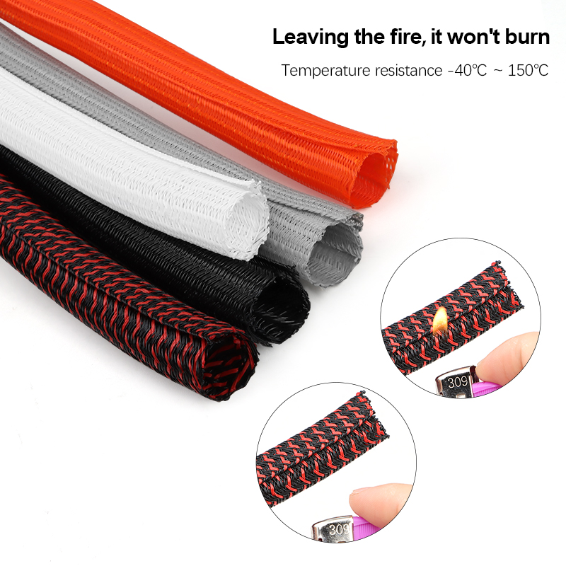 3/5/10m PET Cable Sleeve Self- - огляд і ціна Cable Lock Flexible