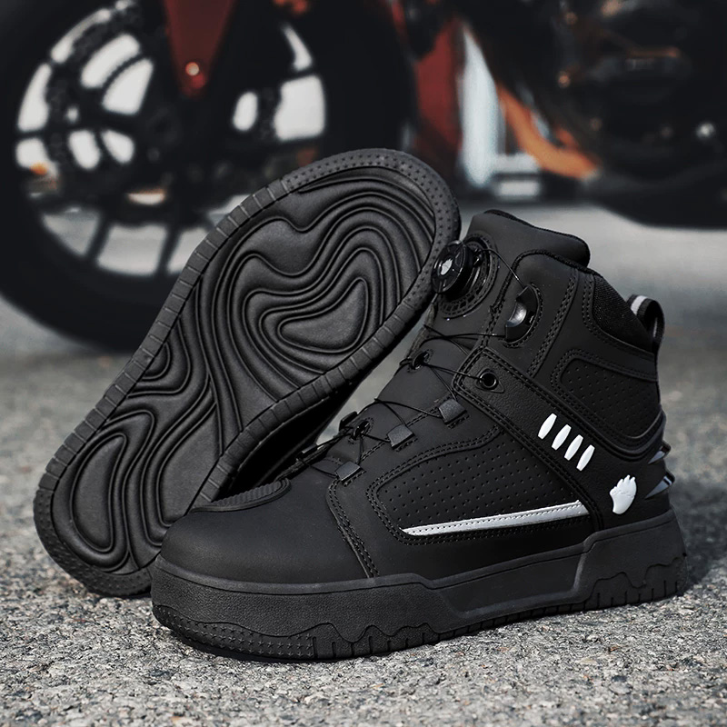 Men Motorcycle Riding Boots Wa - огляд і ціна Cycling Commute Shoes
