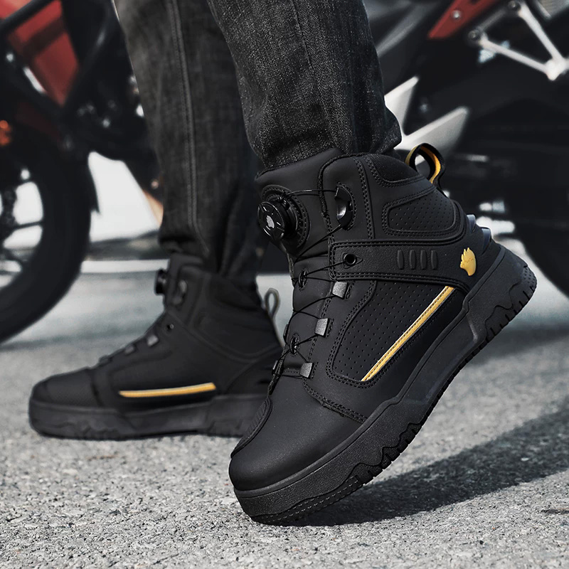 Men Motorcycle Riding Boots Wa - огляд і ціна Cycling Commute Shoes